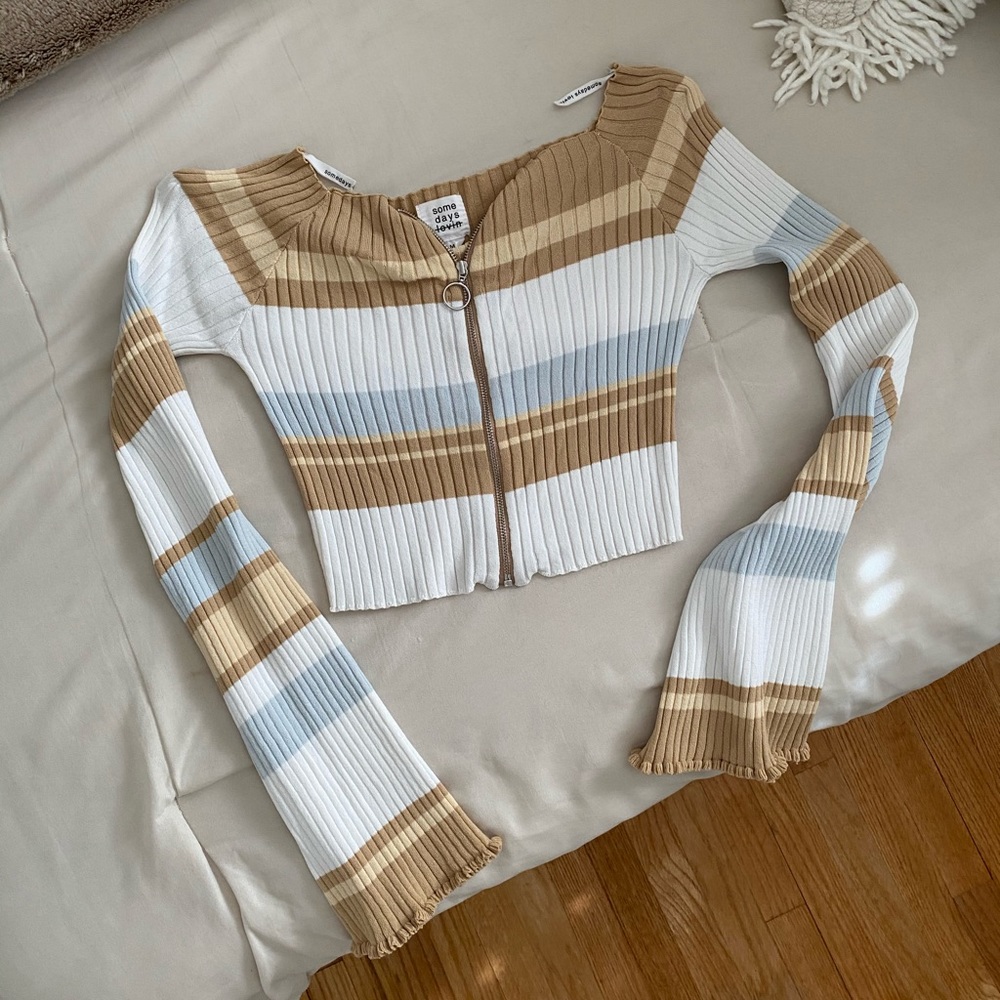 Somedays lovin tri-stripe shirt
